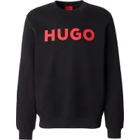 HUGO Sweat-shirt 'Dem' rouge / noir