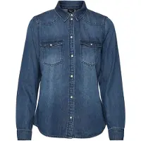 Vero Moda Chemisier 'Maria' bleu denim