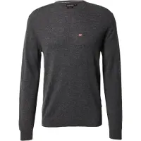 Napapijri Pull-over 'DAMAVAND' bleu marine / gris foncé / rouge / blanc