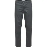 Selected Pantalon chino 'New Miles' gris basalte