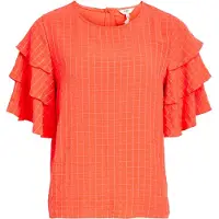 Object Chemisier 'VIVA' rouge orangé
