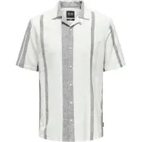 Only & Sons Chemise 'ONSCaiden' gris chiné / blanc