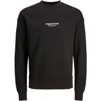 Jack & Jones Sweat-shirt 'JORVesterbro' noir / blanc
