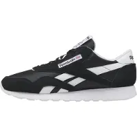 Reebok Baskets basses 'Classic' gris foncé / noir / blanc