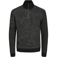 Jack & Jones Pull-over 'JCOSpace' noir / noir chiné