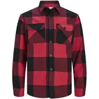 Jack & Jones Chemise 'JJEDarren' rouge / noir