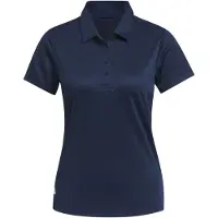 Adidas T-shirt fonctionnel 'Women's Solid Performance Short Sleeve Polo' bleu marine / blanc