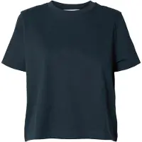 Selected T-shirt 'ESSENTIAL' bleu marine