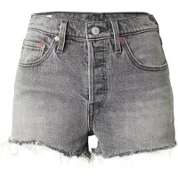 Levi's Jean '501 Original Short' gris denim