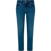 Pepe Jeans pour femme. PL204737HV8 Jeans Slim Lw bleu (26/34), Casuel, Coton, Denim, Durable