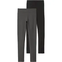Name it Leggings 'NKFVivian' gris foncé / noir