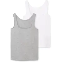 Tom Tailor Haut gris chiné / blanc