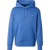 Gant pour homme. 2007058 Sweat à capuche bouclier bleu (M), Casuel, Coton