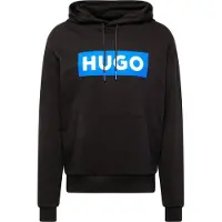 HUGO Sweat-shirt 'Nalves' azur / noir / blanc cassé
