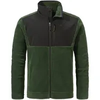 Schöffel Veste en polaire fonctionnelle 'Gregale' vert foncé / noir