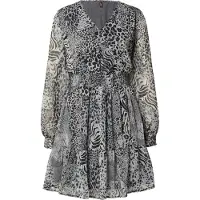 ONLY Robe 'ONLRIA' gris clair / noir