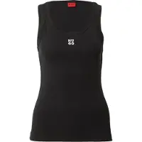 HUGO pour femme. 50514489 T-shirt Datamia noir (M), Casuel, Coton, Sans manches / bretelles