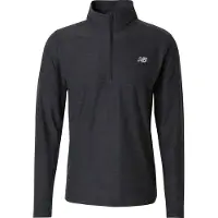New Balance T-Shirt fonctionnel 'Space Dye' gris clair / noir chiné