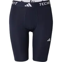Adidas Pantalon de sport 'TECHFIT Compression Training Short' bleu nuit / blanc