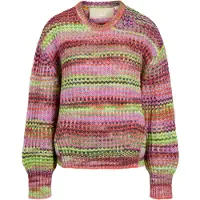 Jack & Jones Pull-over 'JXSimone' bleu clair / vert clair / rose / rouge feu