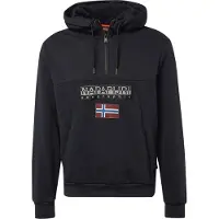 Napapijri Sweat-shirt 'Burgee Hzh 2.0' bleu / gris clair / lie de vin / noir