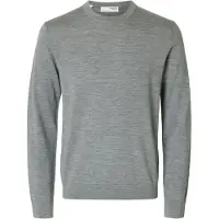 Selected Pull-over 'SLHTray' gris chiné