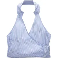 Pull&Bear Haut bleu marine / bleu clair / blanc