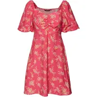 Vero Moda Robe 'Hia Anea' beige / vert clair / orange clair / pitaya