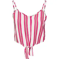 ONLY Haut 'CARO' gris / rose / blanc