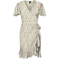 Vero Moda Robe 'Emma' jaune pastel / menthe / rose / blanc