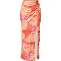 Gina Tricot Jupe 'Sandy' corail / orange clair / fuchsia / blanc