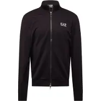 EA7 Veste de survêtement noir / blanc