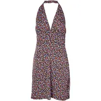 Noisy May Robe d’été 'Rue' marron / rose / noir / blanc