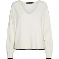 Vero Moda Pull-over 'Breeze' crème / noir