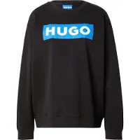 HUGO Sweat-shirt 'Classic' bleu ciel / noir / blanc