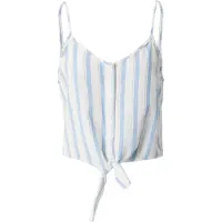 ONLY Haut 'Caro' bleu clair / gris / blanc
