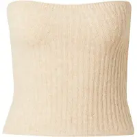Pieces Tops en tricot 'PCLINA' blanc cassé