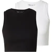 ONLY Haut 'VILMA' noir / blanc