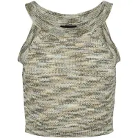 Pieces Tops en tricot 'KERA' beige clair / kaki / olive