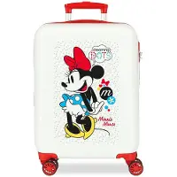 Disney unisex pour enfant. 4681765 Minnie Enjoy the Day Dots étui cabine rigide -36x55x20cm (OSFA), Blanc, Casuel, ABS/Polycarbonate, m