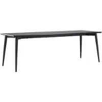 Ebuy24 Ellis table de salle à manger 85x230 cm noir.