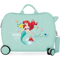 Disney unisex pour enfant. 2679822 Valise pour enfants 2 roues multidirectionnelles Ariel turquoise -38x50x20cm (OSFA), Casuel, ABS/Polycarb