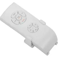 Beliani Ibar, Ventilateur, Blanc, Argent, Transparent
