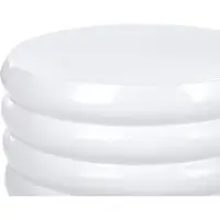 Beliani Table basse Table basse décorative en aluminium blanc et noir meuble de salon