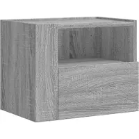 vidaXL Table de chevet murale sonoma gris 45x30x35 cm