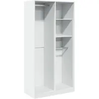 vidaXL Armoire blanche 100x50x200 cm Bois composite