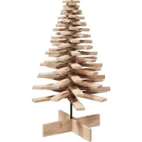 vidaXL Arbre de Noël en bois pour décoration 100 cm bois massif de pin