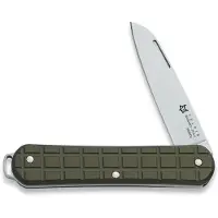 FOX Vulpis FX-VPGP130-MG Polished N690Co, Grenade Pattern Military Green Aluminium, couteau de poche