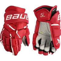 Bauer Supreme Mach Int Hockeyhandschuhe, Rouge, (12)