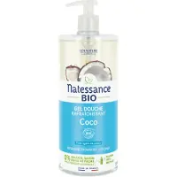 Natessance Gel Douche à l'Eau de Coco Certifié Bio pH Physiologique 1000 ml Gel(S)
